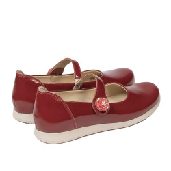 Chaussures enfants 2029 vernis rouge