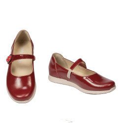 Chaussures enfants 2029 vernis rouge