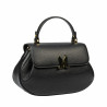 Sac à main femme 043g cuir grainé noir
