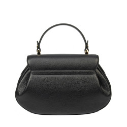 Sac à main femme 043g cuir grainé noir