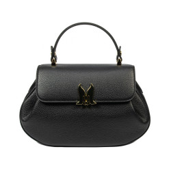 Sac à main femme 043g cuir grainé noir