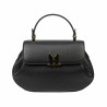 Sac à main femme 043g cuir grainé noir