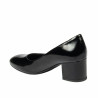 Chaussures élégantes femme 1356 vernis noir