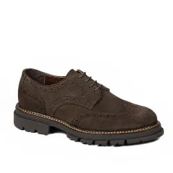 Chaussures casual homme 989 marron velours