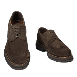 Chaussures casual homme 989 marron velours