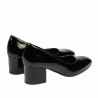 Chaussures élégantes femme 1356 vernis noir