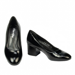 Chaussures élégantes femme 1356 vernis noir