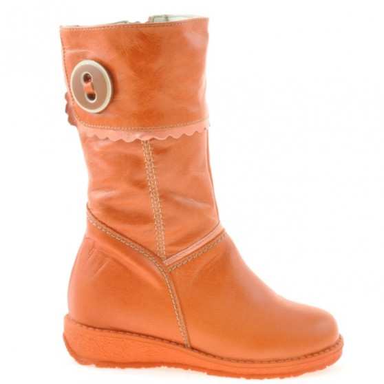 Bottes petits enfants 25c orange