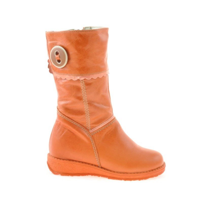 Bottes petits enfants 25c orange