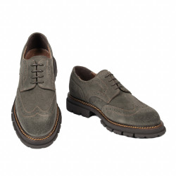 Chaussures casual pour hommes 989 en velours gris