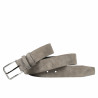 Ceinture homme 70b gris velours