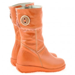 Bottes petits enfants 25c orange