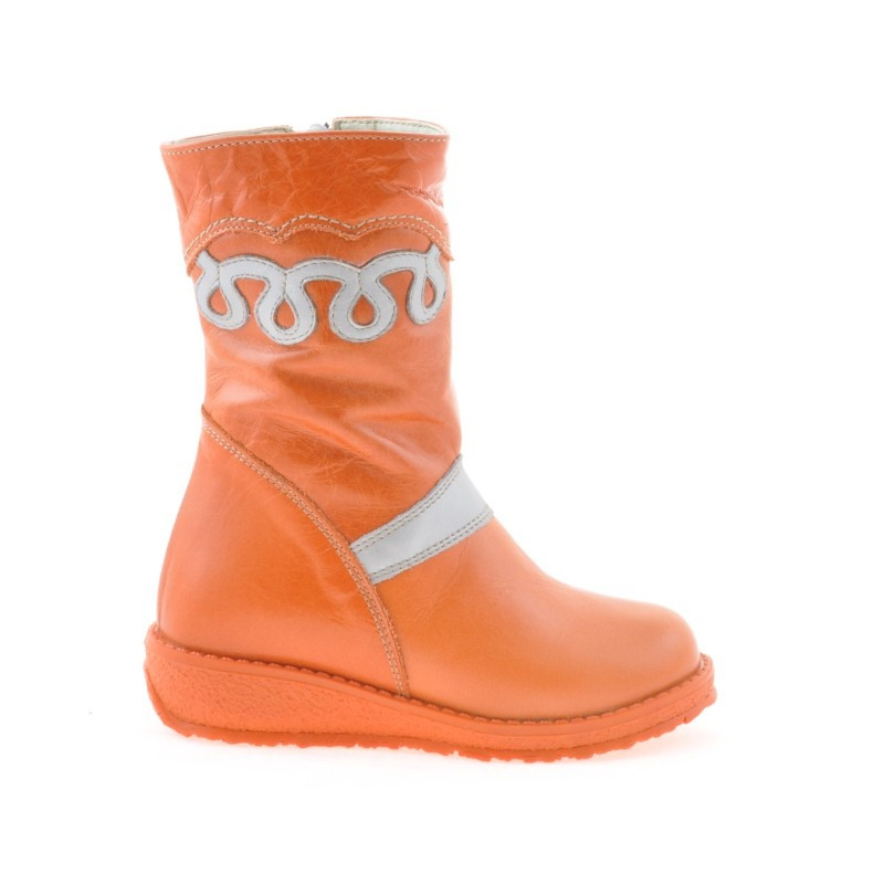 Bottes enfants petits 23c orange