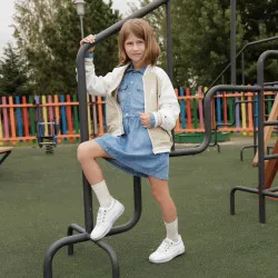 Chaussures enfant 2028 blanc nacré combiné lifestyle