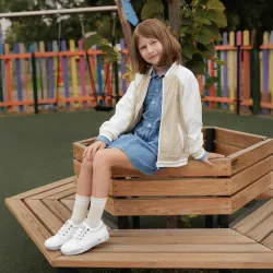 Chaussures enfant 2028 blanc nacré combiné lifestyle