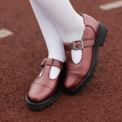 Chaussures enfants 2020 bordeaux nacré lifestyle