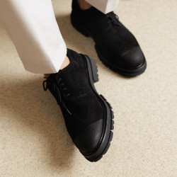 Chaussures casual homme 989 velours noir lifestyle