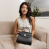 Sac à bandoulière femme 033g noir lifestyle