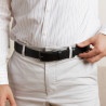 Ceinture hommes 65b noir brillant lifestyle