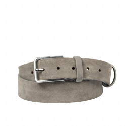 Ceinture homme 70b gris velours