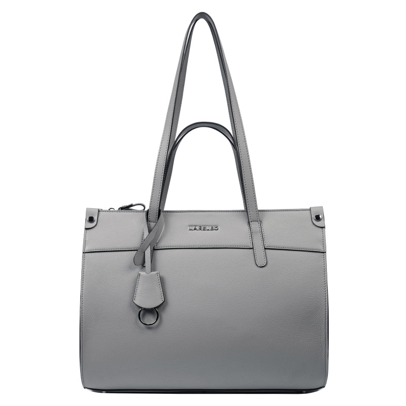 Sac à main pour femme à bandoulière 047g 01 gris givré