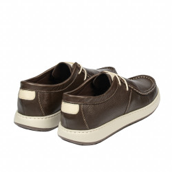 Chaussures casual homme 992 kaki combiné