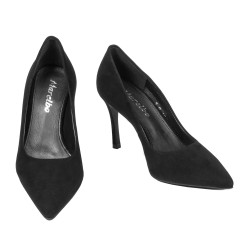 Chaussures élégantes femme 1320 velours noir