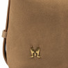 Sac à main pour femme 037g en suède nude