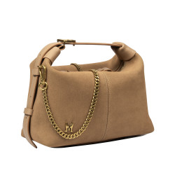 Sac à main pour femme 037g en suède nude