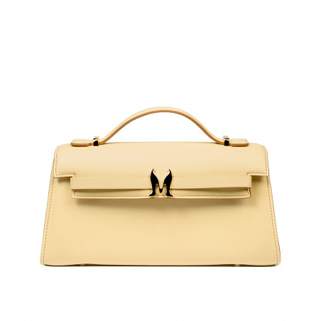 Sac à main pour femme à bandoulière 041g jaune beurre