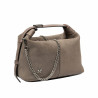 Sac à main femme 037g 01 en suède couleur grès