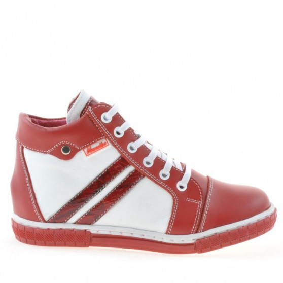 Bottes enfants 3213 rouge+blanc Bottes enfants 3213 rouge+blanc