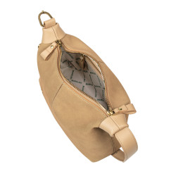 Sac à main pour femme 037g en suède nude