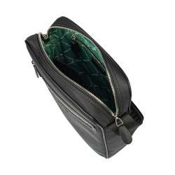 Sacoche pour hommes à épaule 304g 01 tissu noir + napa noir