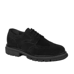 Chaussures casual homme 989 noir velours 01