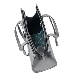 Sac à main pour femme à bandoulière 047g 01 gris givré