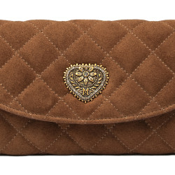 Sac à main pour femme 048g en daim marron