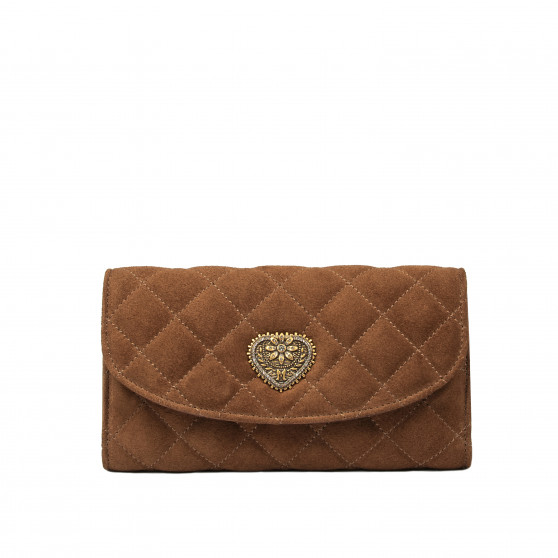 Sac à main pour femme 048g en daim marron