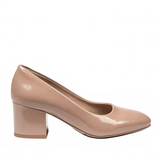 Chaussures élégantes pour femme 1356 verni beige