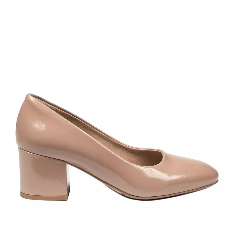 Chaussures élégantes pour femme 1356 verni beige