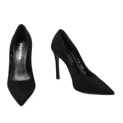 Chaussures élégantes pour femme 1302 noir velours