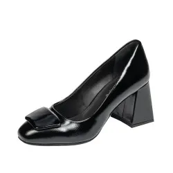Chaussures élégantes femme 1324 vernis noir
