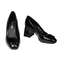 Chaussures élégantes femme 1324 vernis noir