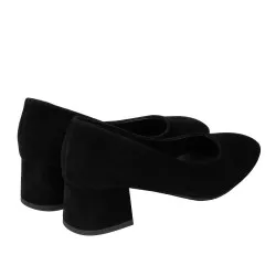 Chaussures élégantes femme 1331 velours noir