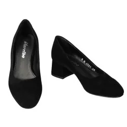 Chaussures élégantes femme 1331 velours noir