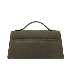 Sac à main pour femme 041g en daim olive