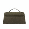 Sac à main pour femme 041g en daim olive