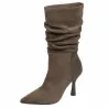 Bottines à talon femme 1410 en velours chocolat