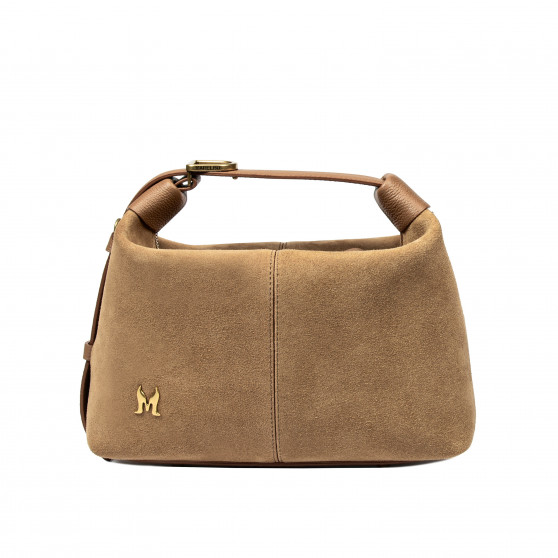 Sac à main femme 037-1g en suède nude