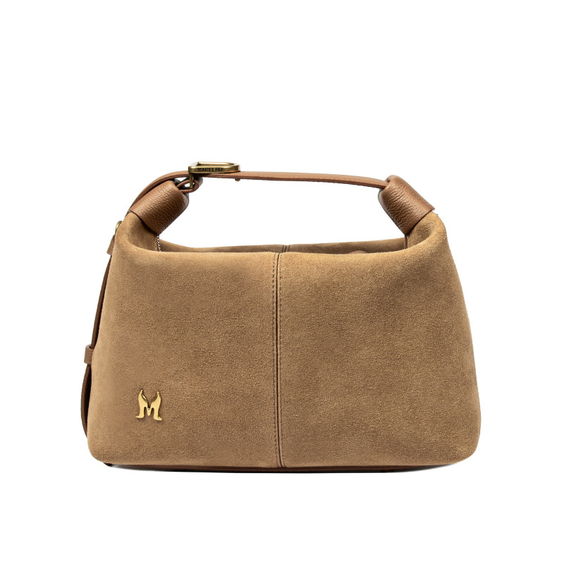 Sac à main femme 037-1g en suède nude